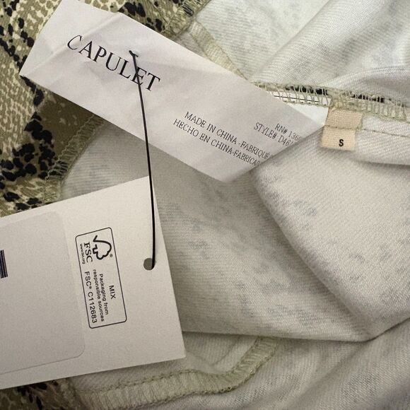 NWT Capulet Lola Bustier Denim Dress Python Snakeskin Print Mob Wife Size Small - Picture 7 of 8